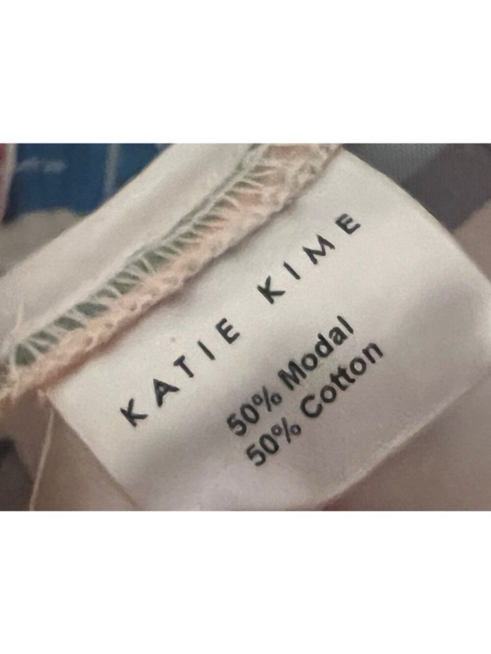 Katie Kime Colorful Bow Print Pajama Set White Modal Cotton XL Short Sleeve PJ - Picture 6 of 6